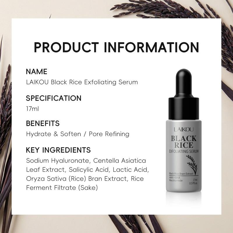 LAIKOU black rice essence 17ml hydrating and moisturizing face care essence