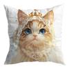 New White Cat Dream Print Pillowcase Atmosphere Decorative Cushion Pillowcase