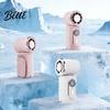 Outdoor Portable Fan Clip-on Handheld Mini USB Rechargeable Ice Cooling Personal for Office Travel Summer Device Air Circulator