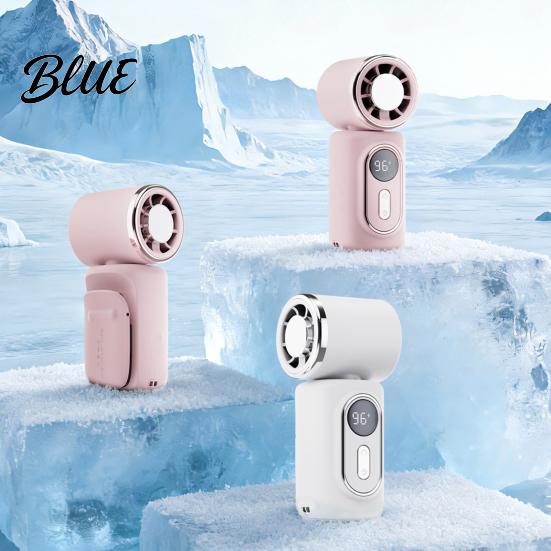 Outdoor Portable Fan Clip-on Handheld Mini USB Rechargeable Ice Cooling Personal for Office Travel Summer Device Air Circulator