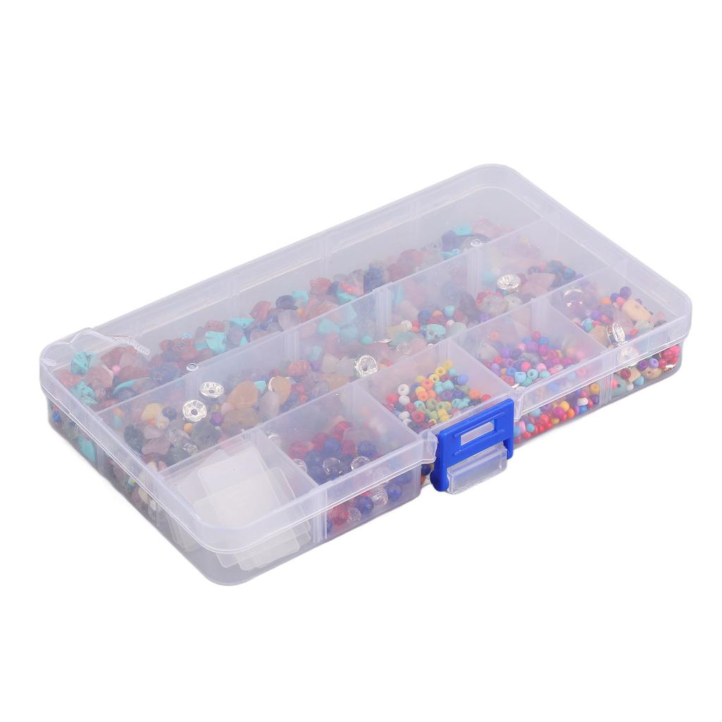 Jewelry Making Kits DIY Irregular Surface Polish 15 Compartment Stone Bracelet Beading Supplies