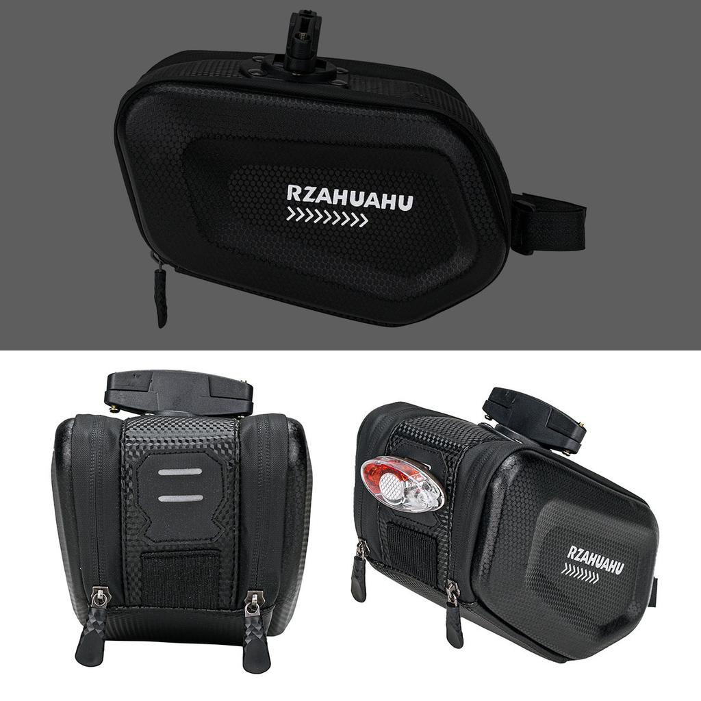 Bicycle Seat Bag Waterproof Impact-resistant Hard Shell Bike Saddle Bag Repair Tools Storage Pack