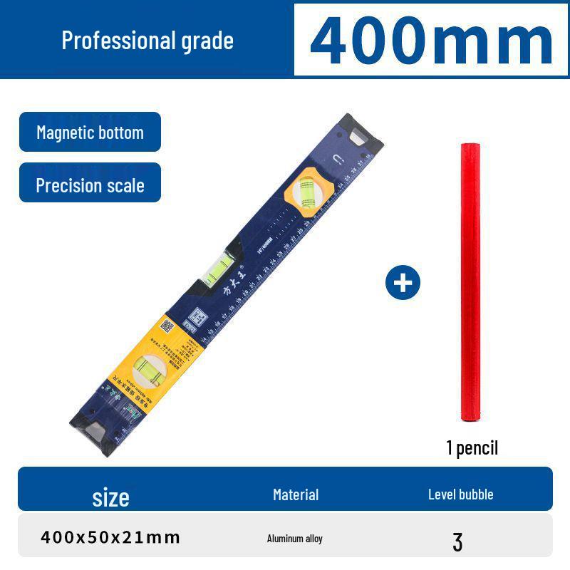 High Precision Mini Spirit Level with Strong Magnet and Aluminum Alloy Straight Edge