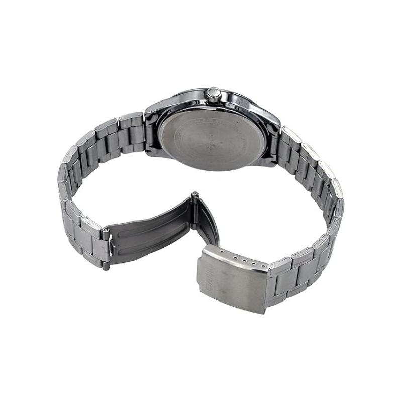 Casio STANDARD Series Classic Simple Exquisite Fashion Waterproof Tri-fold Buckle Quartz Movement Stainless Steel Strap Japanese and MTP-V005D-1B5