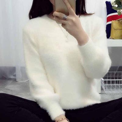 Lässiger Langarm-Strickpullover für Damen