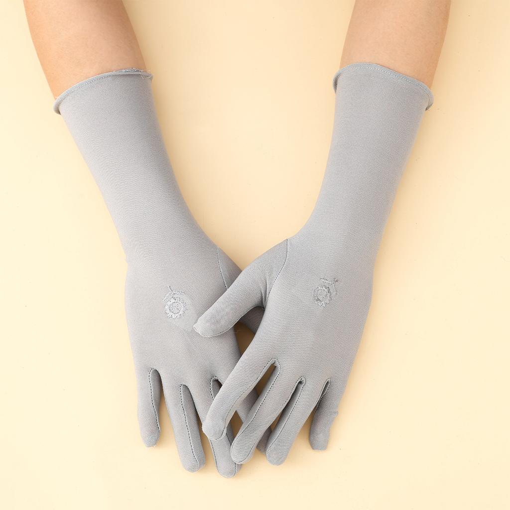 Damen Lange Etikette-Handschuhe, Sonnenschutz Fahrradhandschuhe