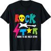 Rockstar Born To Be Rockstar Musik Lustiges Geschenk T-Shirt