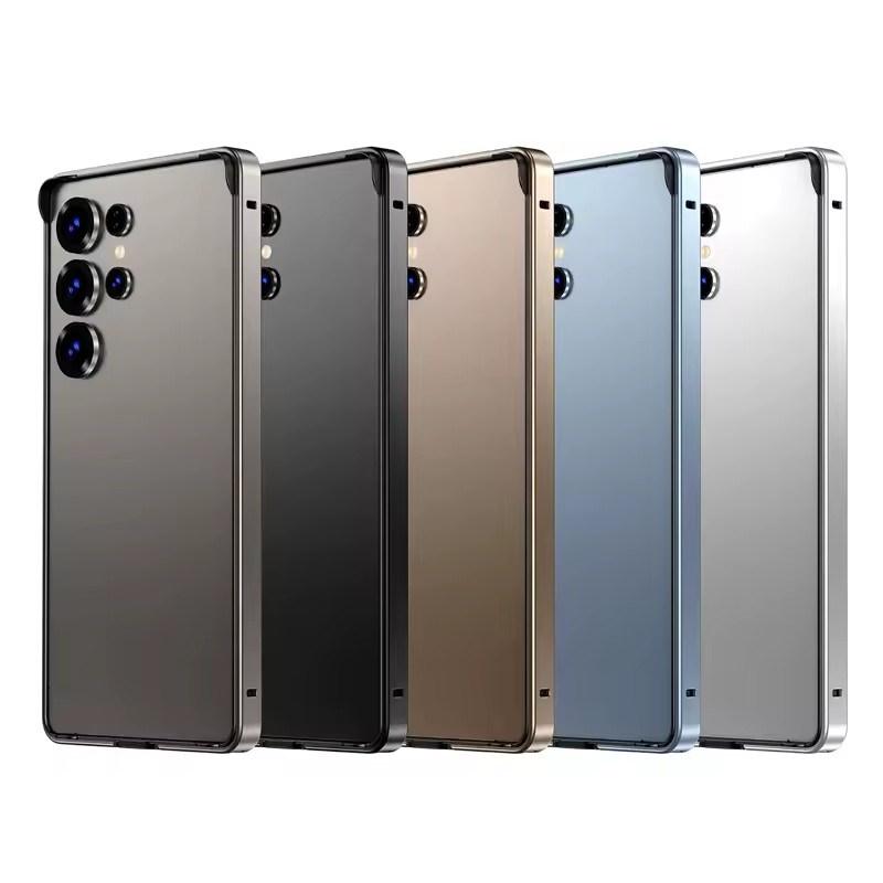 Aluminium Alloy Frame Metal Bumper Case for Samsung Galaxy S25 Ultra S24 Plus S25Ultra S24Ultra S25Plus Soft Inner Hard Phone Cover