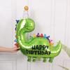 Green Dinosaur Foil Balloons Happy Birthday Print Cartoon Balloon Kids Favors Toy Gift Boy Girl Jungle Party Decoration Supplies