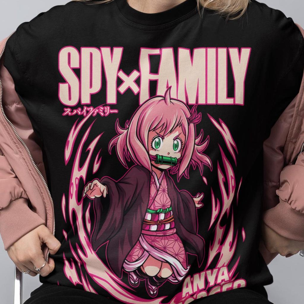 Secret Agent Family Anime Shirt, Cute Waifu Psychic Girl Tee, Comedy Action Manga Shirt, Anime Streetwear Gift Japanese Graphic Unisex Shirt