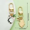 Adorable National Treasure Panda Metal Keychain – Cute & Quirky Cartoon Dāi Méng Panda Keyring Pendant for Men, Women, & Bag Charms.