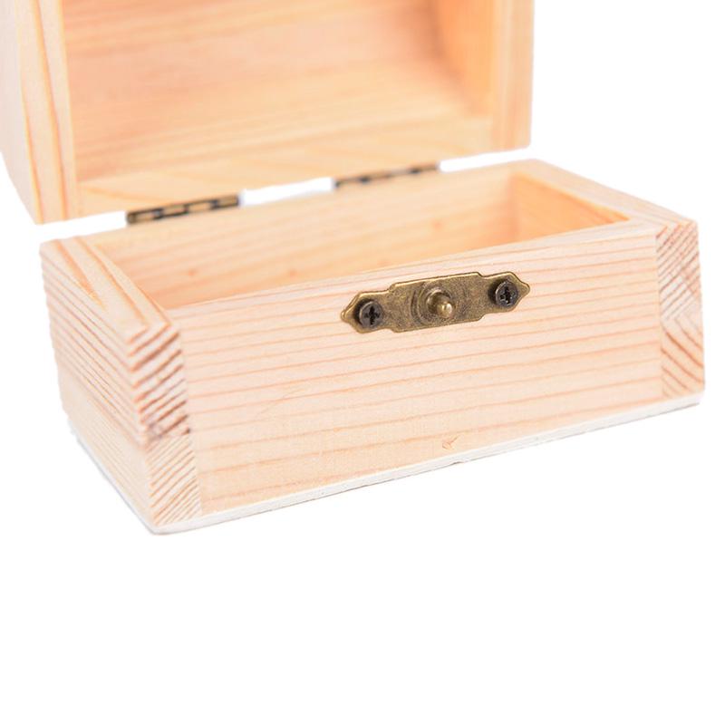 Houten Vintage Schatkist Hout Sieraden Opbergdoos Koffer