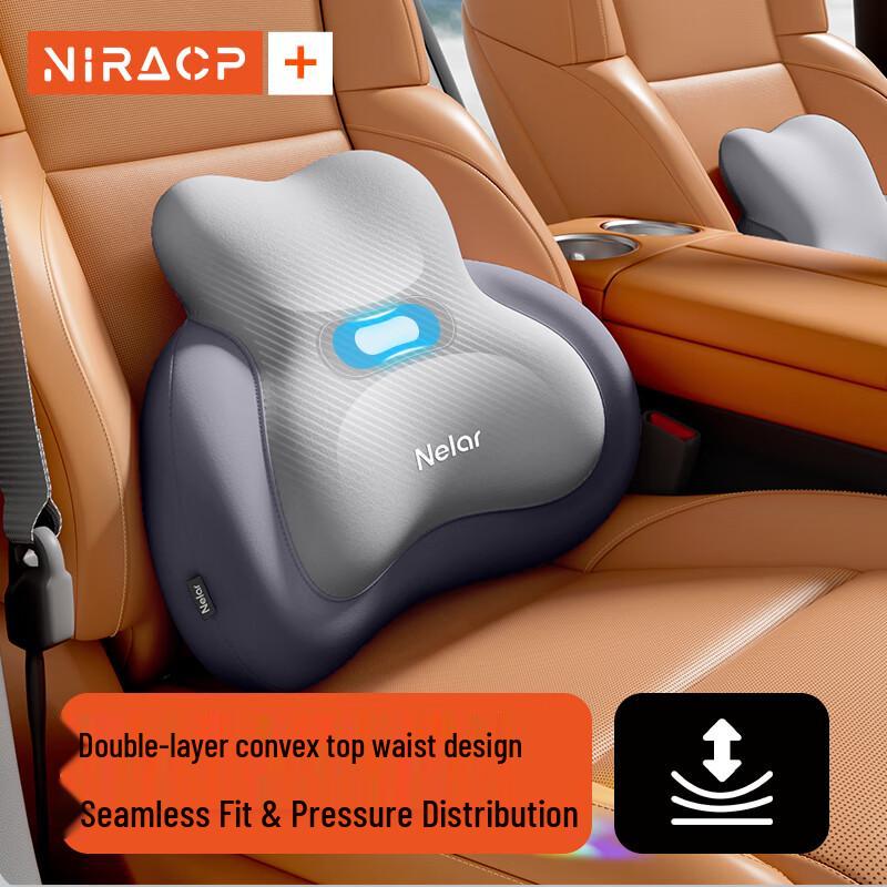 Nila Car Memory Foam Headrest & Lumbar Support
