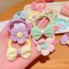 6/12Pcs Hair Rope High Elasticity Fabric Hair Rings Flower Bowknot Decor Versatile Hair Tie Hair Accessory