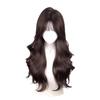 Women's Full Head Wig with Natural Seamless Bangs and Large Waves for Autumn and Winter 