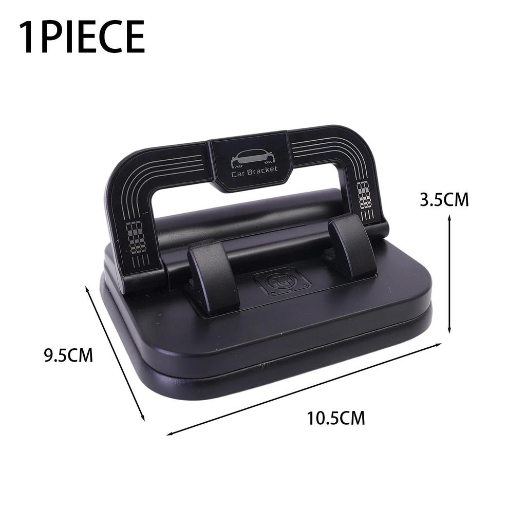2in1 Dashboard Car Phone Holder 360 Rotation Navigation Phone Bracket Non-slip Silicone Mount Parking Phone Number Plate