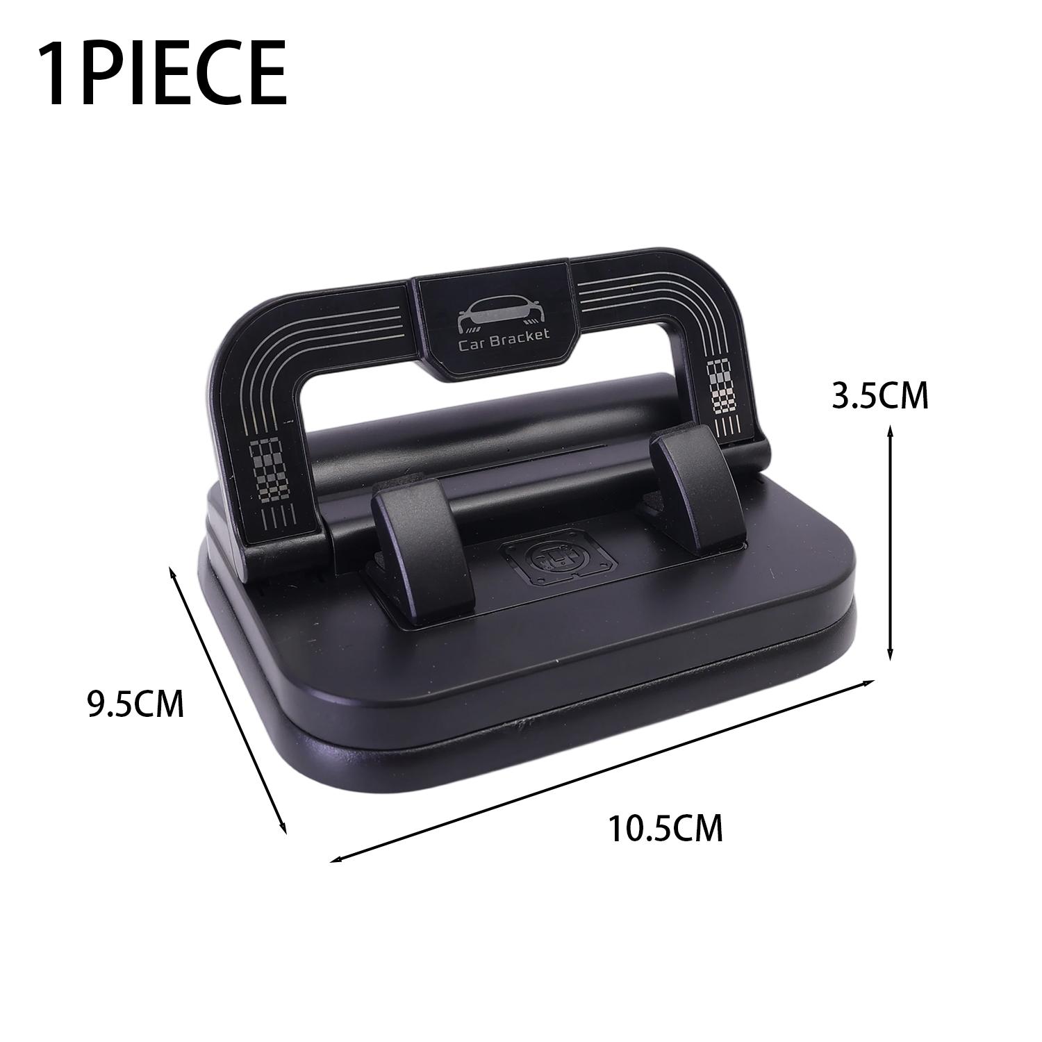 360 Rotation Navigation Phone Bracket Non-slip Silicone Mount 2in1 Dashboard Car Phone Holder Parking Phone Number Plate