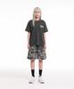 CREAM SODA LAB Crsdel Small Logo Garment Dyed Pigment Short Sleeve T-Shirt Smoky Charcoal White