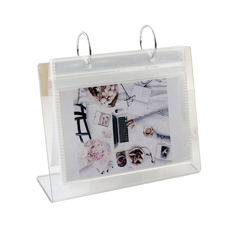Premium Vertical DIY Photo Album Large Capacity for Ideal for Displaying Photos Postcards Stylish Acrylic Desk Ornaments