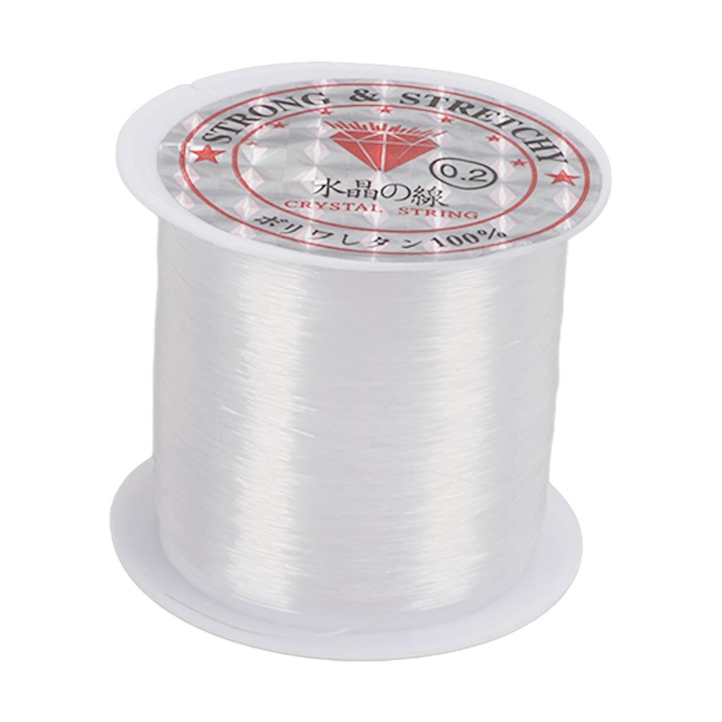 1 Roll Clear Nylon String Cord, 0.2Mm Celsius 142Yd, Tie Wire, For Aquarium Enthusiasts, Suitable For Bracelet Making, Necklace Crafting, Hanging Deco