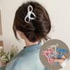 U-Shaped Bow Hair Stick Acrylic Hairpin for Women Hair Clip Comb Bun Sweet Headwear Hairstyle Girls Hair Accessories