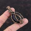 Evil Eye Sugilite Pendant Copper Wire Wrapped Pendant Unique Gemstone Pendant Rainbow Moonstone Jewelry Gift For Mom Handmade Copper Jewelry