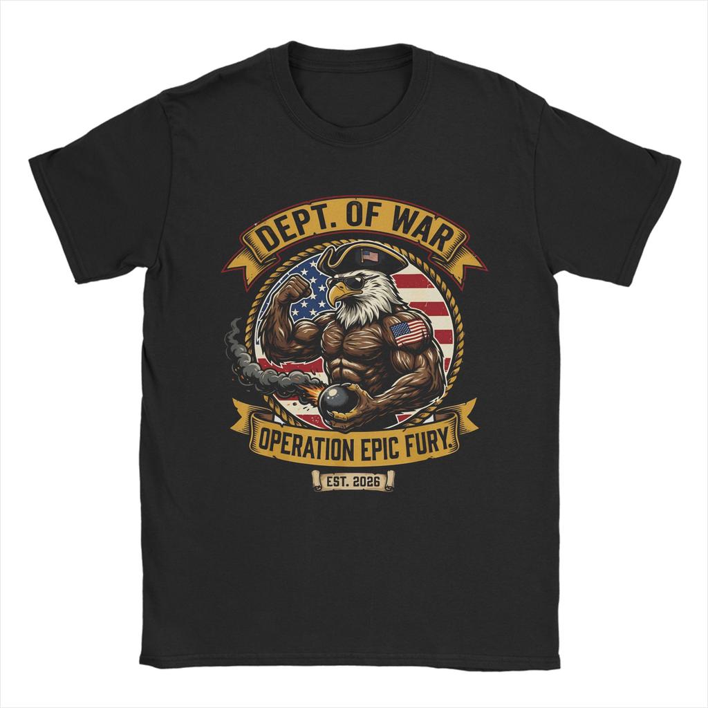 T-shirt Opération Fureur Épique pour Unisexe Coton Pur Nouveauté T-shirts Col Rond T-shirts Manches Courtes Vêtements Uniques