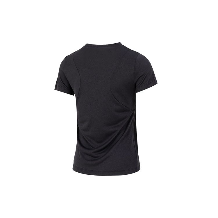 Adidas Big Logo Print American Vintage Loose Sports Quick-Dry Casual Crew Neck Short Sleeve T-Shirt Women Tops Black FT3078