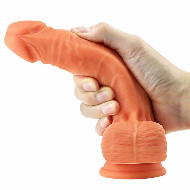 Liquid Silicone Simulation Penis Fake Stem Super Long Female Sex Toys Masturbation Device Dildo Super Manual