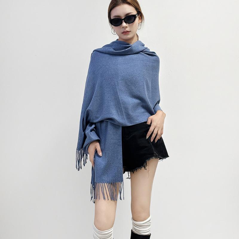 Multi-color Imitation Cashmere Shawl Scarf High-end Fashion Order Versatile Warm Scarf Women