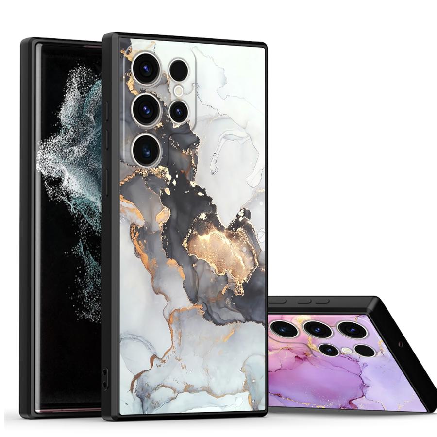 Case for Samsung Galaxy S26 S25 Ultra S10 S9 S21 FE S20 Note 20 Ultra 8 9 10 S23 S24 Plus Funda Phone Cover Colored Marble