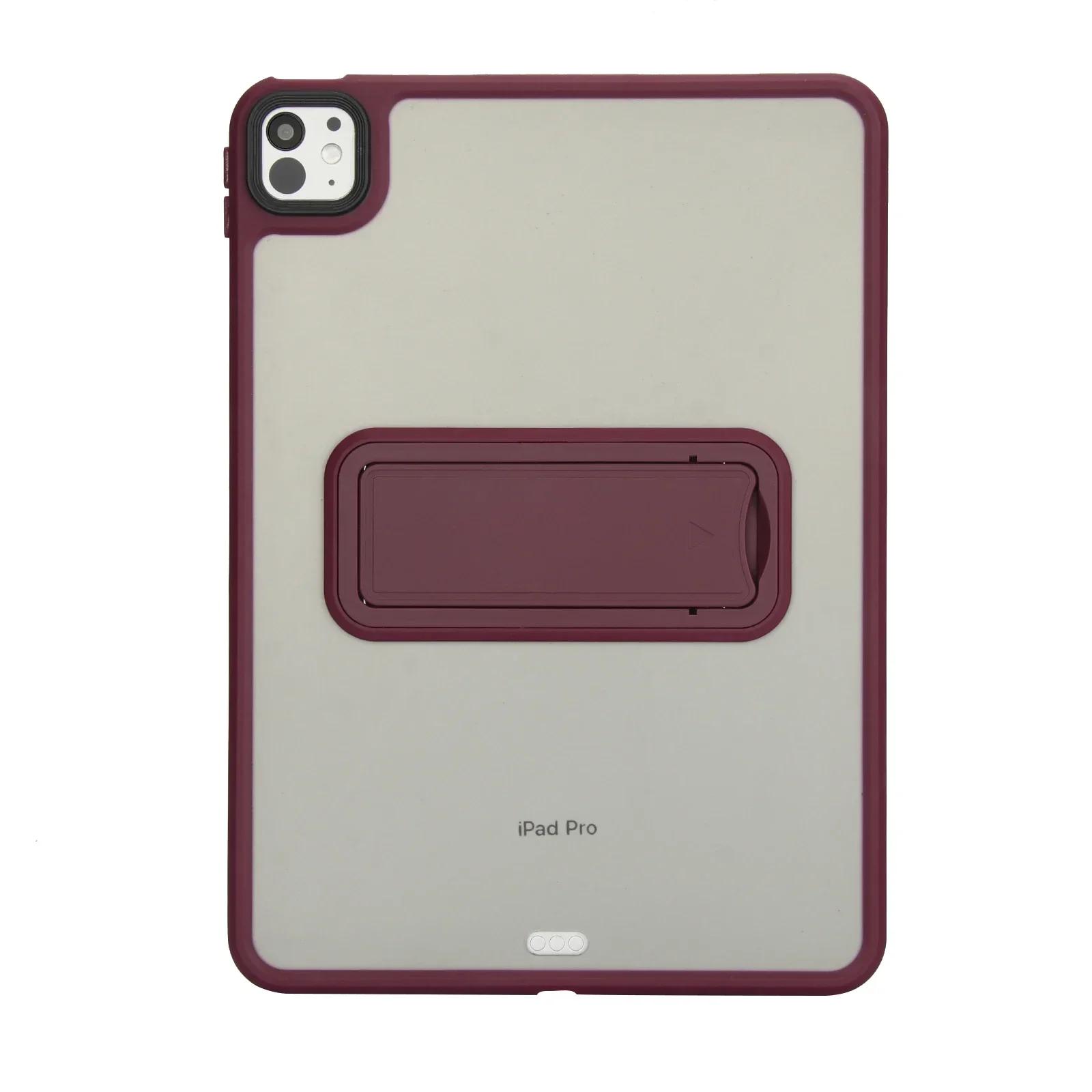 Étui pour iPad Pro 11 M4 Air 11 M2 Étuis pour iPad 10.2 9/8/7ème 9.7 6/5ème Housse pour iPad Air 5 4 10ème Génération 10.9  avec Support iPad Pro 11 2021 rouge