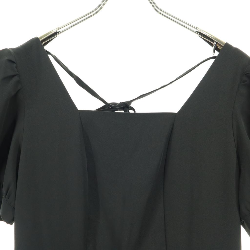 Beauty Products Maison De Lyla Short Sleeve Long Dress Black Open Back Women Used