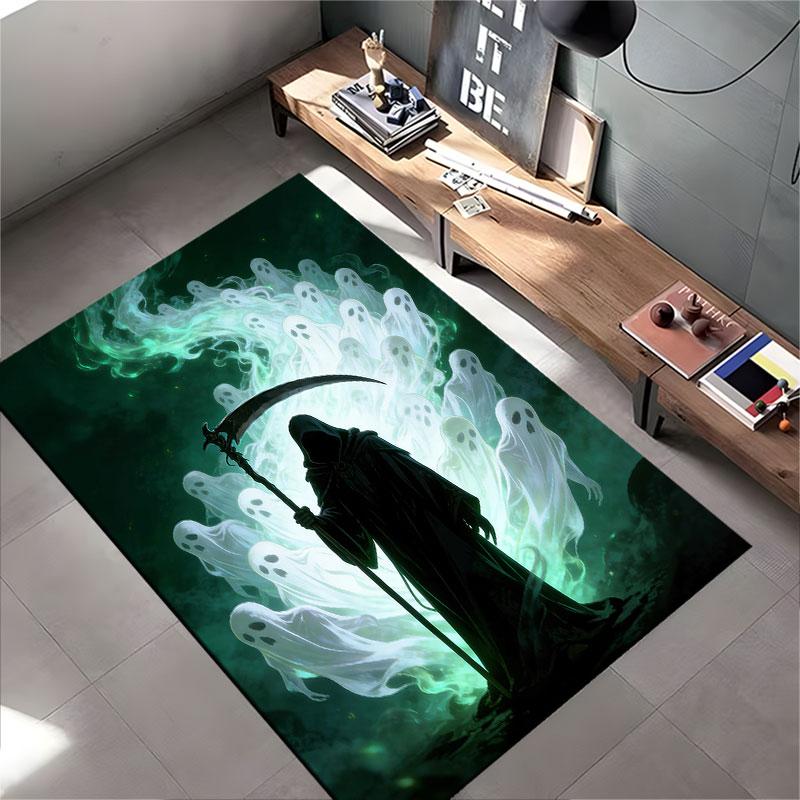 "Ghostly Reaper Dark Design" Suitable As a Non-slip Mat for the Living Room or Bedroom Sofa