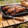 Heavy-Duty Stainless Steel Meat Spike Rotisserie with Skewer - Heavy-Duty 430 Stainless Steel BBQ Rotisserie for Grilling Chicken, Duck, Fish, Steak