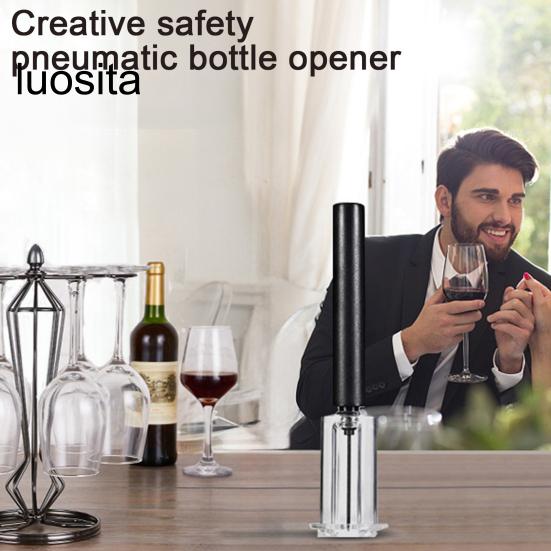 1 set flasköppnare, lufttrycksvinöppnare, pneumatisk teknik, effektivt verktyg för borttagning av kork för hembar