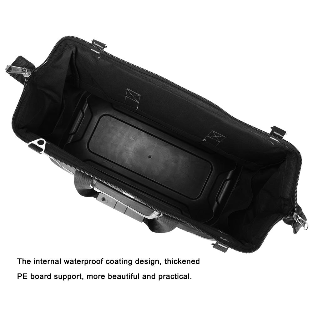 20in Plastic Bottom Bag Gray Hand Hardware Tool Bag for MultiPurpose 470 x 340 x 230mm