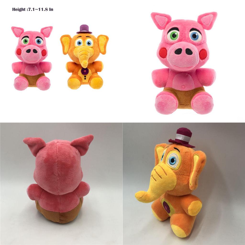 Adorable Five Nights At Freddy's Plush Toys Orville Elephant And Pig Collectibles
