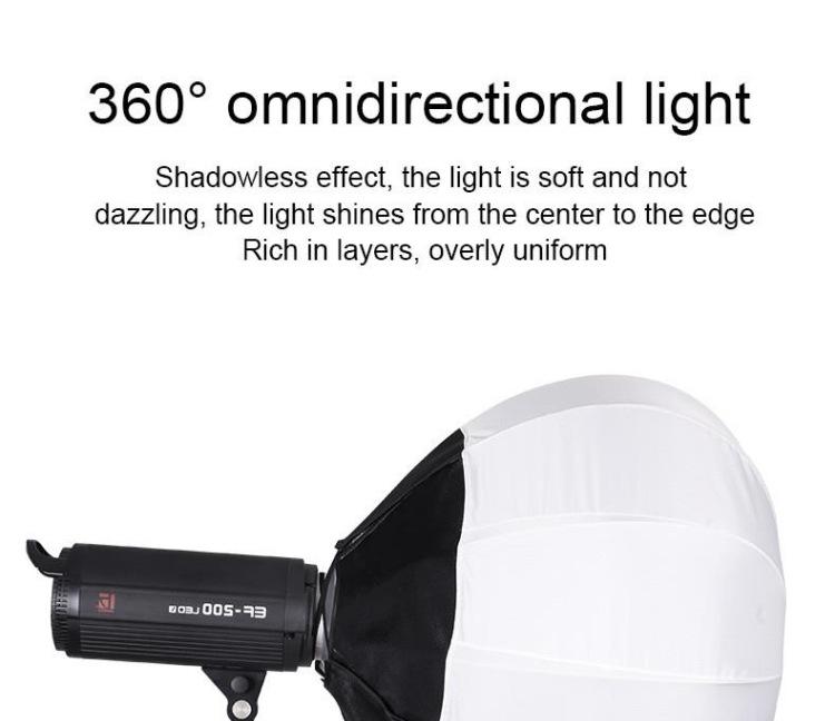 65cm Lantern-Shape Softbox Sphere Diffuser for Photography & Live Streaming