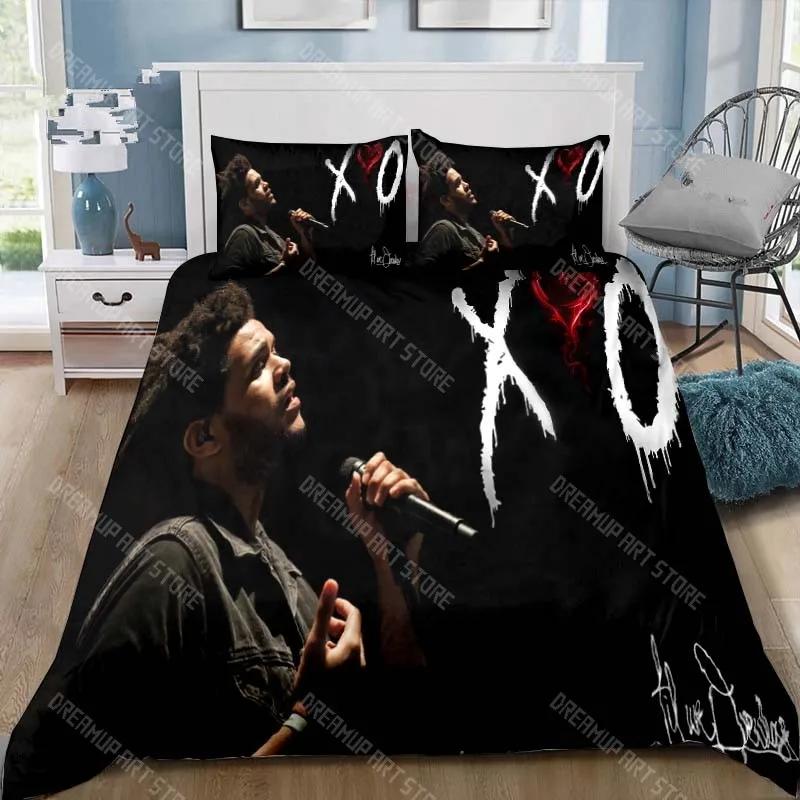Xo The Weeknd All Season Twin Bedding Set 3 Piece Comforter Set Bed Duvet Cover Double King Bedding Set