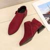 Fashion Single Shoes 2025 New Autumn and Winter Women's Shoes Pointed Toe Short Pole Boots Autumn Flat 35-43