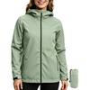 Womens Hooded Hiking Jacket Waterproof Windproof Outdoor Trekking Coat