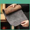 Table Rectangular Tea Leather Imitation Mats Creative Waterproof Drink Coaster Dinner Table Cloth Mat Tea Ceremony Decoration
