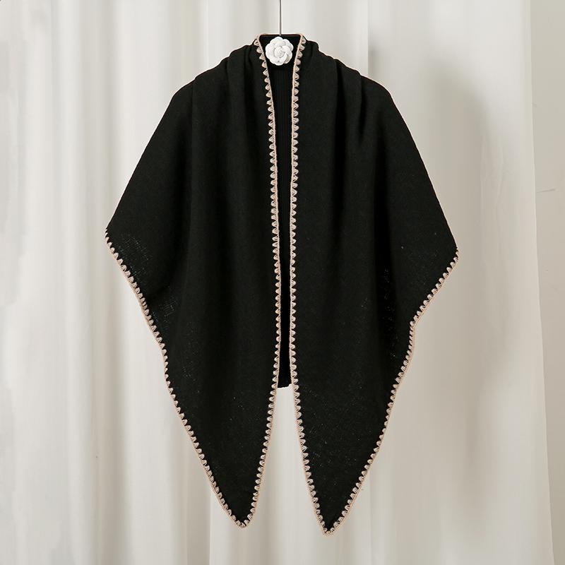 Elegant Floral Cashmere Scarf Women Winter Warm Shawl Thick Luxury Blanket Wrap Pashmina Bufanda Fringes Foulard Long Muffler