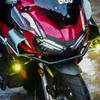 4× Front Cowl Side Winglet Wind Fin Spoiler Trim Cover For Honda ADV160 2022-23