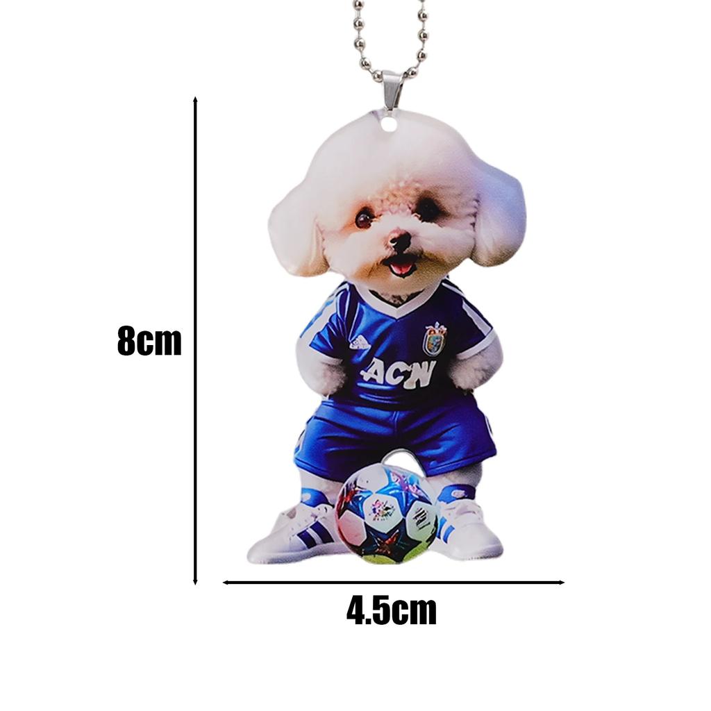 Acrylic Ballwear Teddy Dog Cars Pendant Backpack Hangings Household Product Decoration Auto Interior Decor Accessories Ornaments