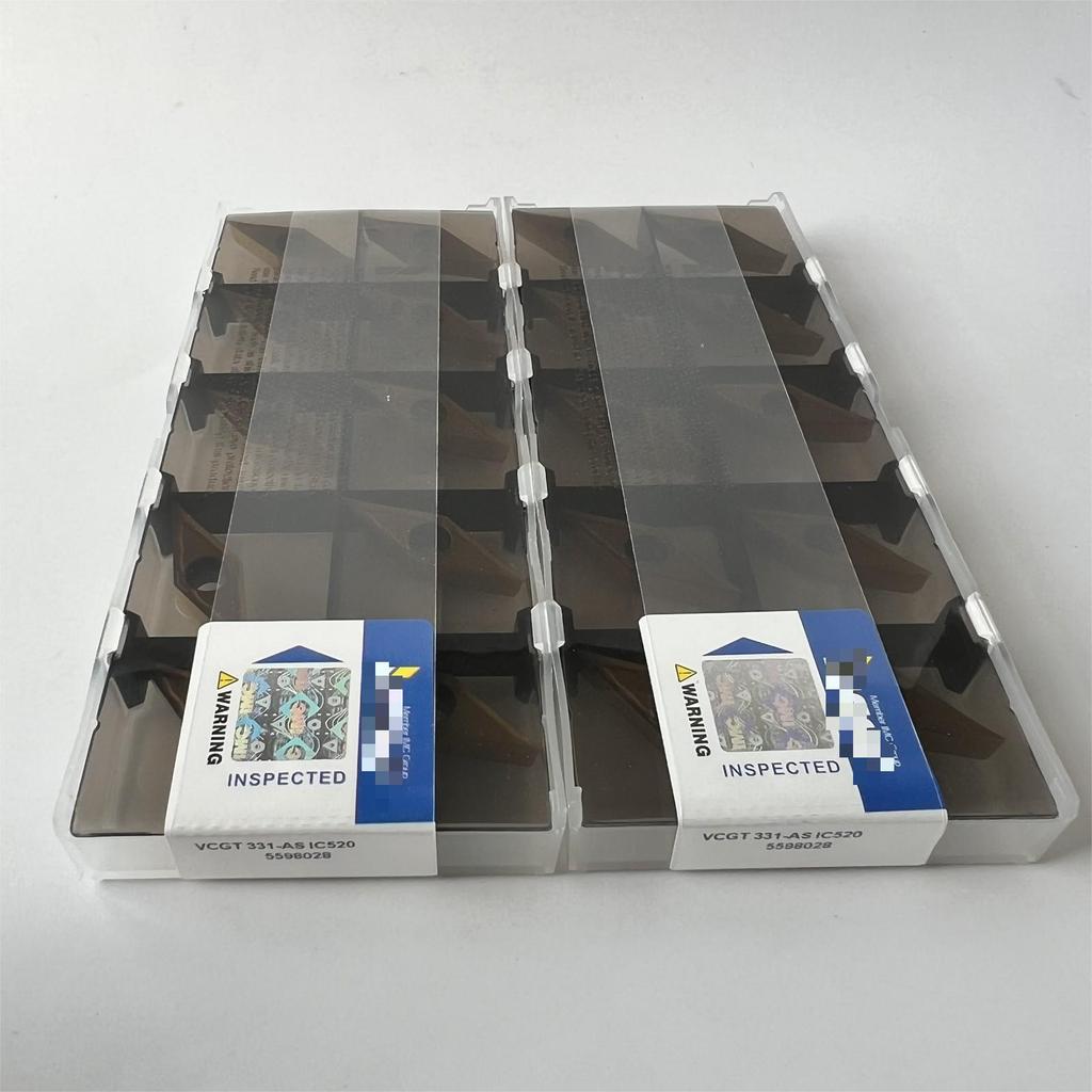 Original / VCGT160404-AS IC520 / Industrial indexable Carbide Inserts 10 Pcs