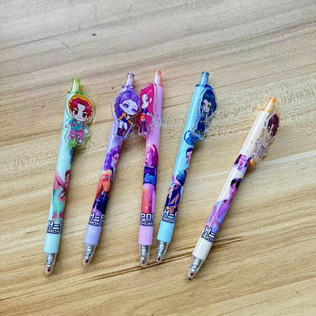 KPop Devil Hunter Student Pen Exam Drawing Set Anime Cartoon Character Stationery, School Supplies Gifts