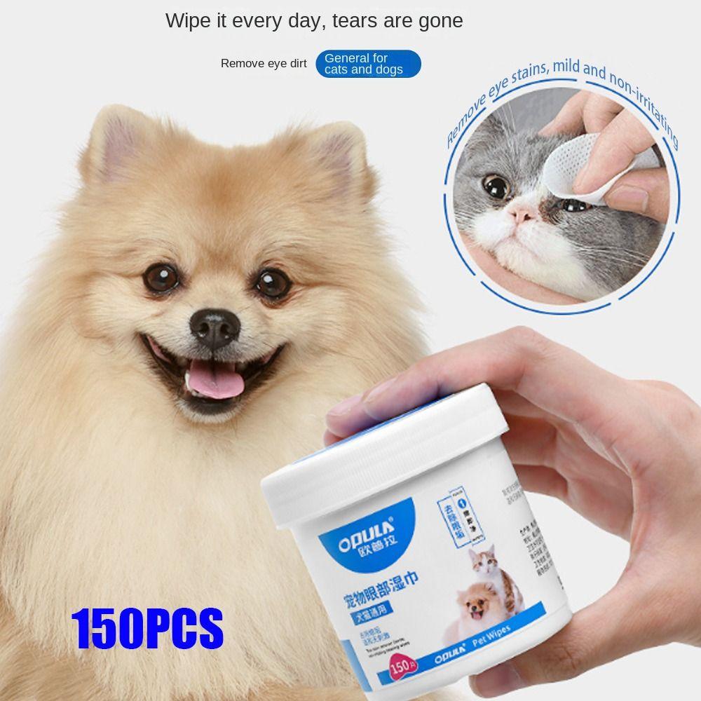 

Серветки для чищення вух Pet Eye Wipes Dog Cat Tearmark Вологі серветки Cats and Dogs Universal