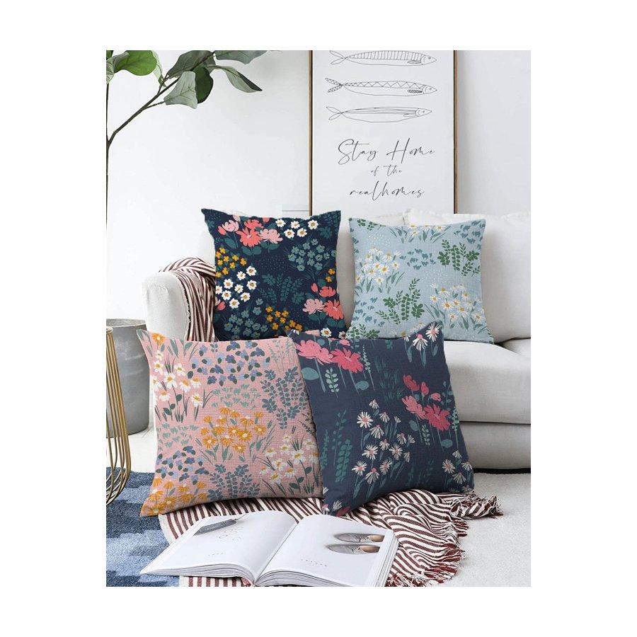 4-teiliges, digital bedrucktes Kissenbezug-Set